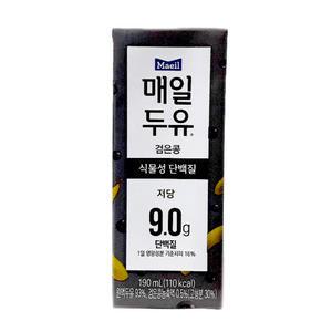 매일두유 검은콩 190mlx12팩x4곽 저당두유