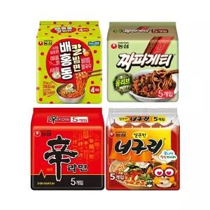 신짜너칼빔(신라면5,짜파게티5,너구리5,칼빔면4)