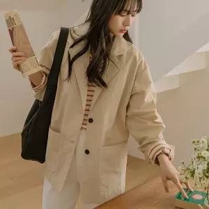 [JUST BETTER] 페미니크 카라 사파리 자켓