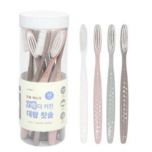 넓은모 칫솔 대왕칫솔 와이드헤드 큰칫솔 12개입