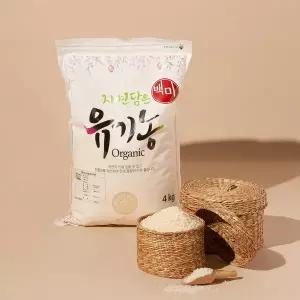 자연담은 유기농 백미(단일품종) 4kg