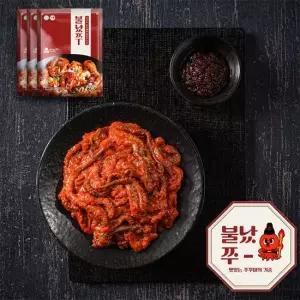불났쭈 쭈상천하) 씨알굵은 숙성 불맛 쭈꾸미 볶음 수율81 ) 350g X 3팩