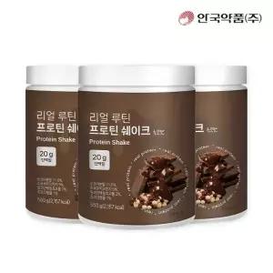 [안국약품] 리얼 루틴 프로틴 쉐이크 초코맛 560gX3박스