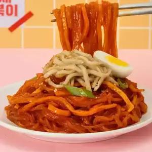 단독구매불가) 밀가루없는 매콤달달 성수 어묵채 당면볶이500g 1팩