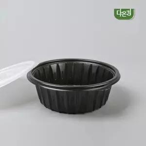 다온킹 냉면용기 FP-195 소 검정 몸통뚜껑 1100ml 400개 합세트