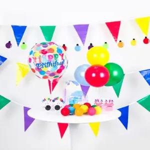 장식 오픈 축제 이벤트 삼각 소품 1p 기념일 파티가랜드 잔치 가랜더 매장 비닐 행사 운동회 야외 표시