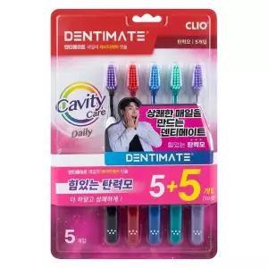 크리오 덴티메이트 캐비티케어 탄력모 칫솔 5+5개입