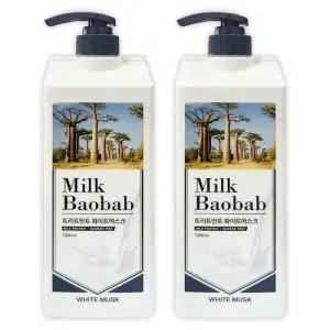 밀크바오밥 트리트먼트 화이트머스크 1000ml 2개
