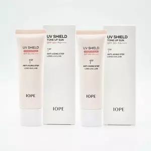 아이오페 유브이 쉴드 톤업 선크림 50ml x2개/50ml+10mlx5개/ 구성선택