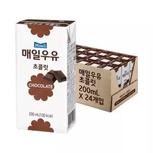 매일유업 [매일] 멸균우유 초콜릿 200ml 24팩