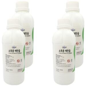 그래콜 소독용 에탄올, 250ml, 4개