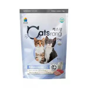 고양이사료 캐츠랑 키튼앤주니어 2kg 어린고양이 전용 캣츠랑 단백질원 90% 이상