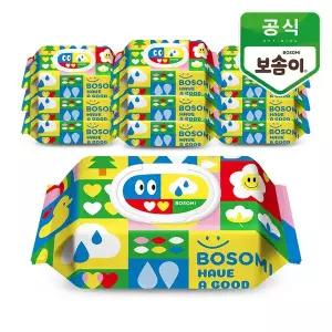 [깨끗한나라]보솜이 펀앤플레이 아기물티슈 캡형 70매 10개