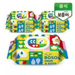 [깨끗한나라]보솜이 펀앤플레이 아기물티슈 캡형 70매 5개