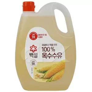 백설 옥수수유 3.6L 식용유 올리브유 옥수수 기름 무료배송 gx