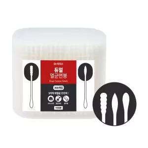 닥터이지스 3TYPE (둥근+나선+원뿔) 순면 듀얼 멸균면봉 300개입