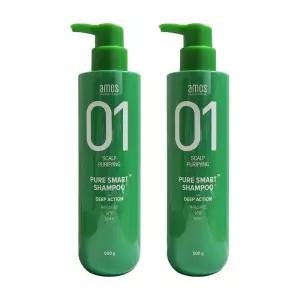 아모스프로페셔널 퓨어스마트 샴푸 딥액션 500g X2개