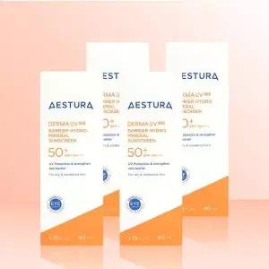 에스트라 더마 유브이365 장벽수분 무기자차 선크림 40ml(SPF50+) x 4개 / iuy
