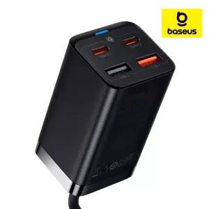 베이스어스 멀티 충전기 초고속 4포트 USB 고속충전기 65W GaN3 Pro 2C+2U (1m)
