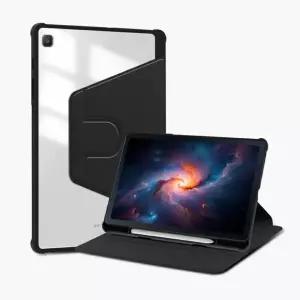 갤럭시탭S10 라이트 케이스 터치펜 수납 투명 회전커버 SM-X406N X410