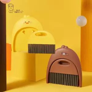 베베덕 미니 빗자루 귀여운 쓰레받기/세트/책상/틈새/청소/세트/쓰레받기/학생/방비/책상/학교/탁상용/1인