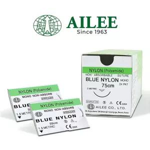 아이리 봉합사 나이론봉합사 2/0,45MM 3/8 PK 24EA (NB249)