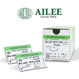 아이리 봉합사 나이론봉합사 3/0,21MM 3/8 PK 24EA (NK317)