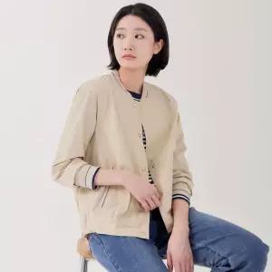 [지센] 시보리 등판자수 봄버형 점퍼 LSJPP253_YE