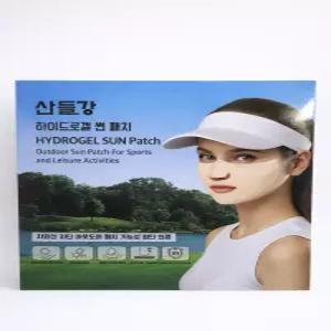 산들강 하이드로겔 썬 패치 25g 마스크팩 자외선차단 골프 등산 낚시 조깅 싸이클 선패치 하이드로겔 5파우치(5장)