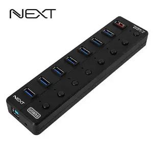 NEXT-UH308 USB3.0 7포트 USB허브 충전포트 아답터포함