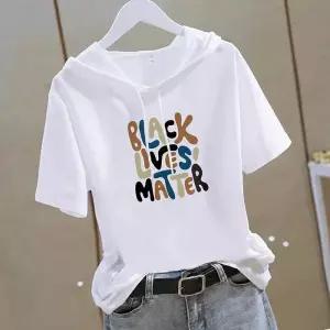 여성 오버핏 후드 반팔 티셔츠 박시티 ht-01