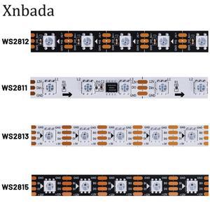 WS2812B 30/60/144픽셀/led/m 5050 RGB LED 스트립개별적으로 주소 지정이 가능 테이프 조명 DC5V DC12V