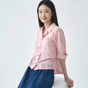 [지센] 여성 카라 스트링 블라우스 LCWSO424_PK