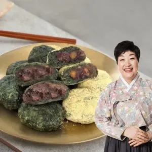 (G)한복선 제주쑥 찹쌀떡 세트 50g x 50개(밥알 25개,견과25개)