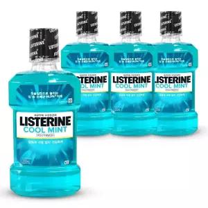 리스테린 쿨민트 입냄새제거 구강청결제 가글 250ml 4개