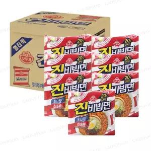 오뚜기 진비빔면 156g 28개 (4개입X 7봉) 사무실 탕비실 학교 라면 간식 비빔면