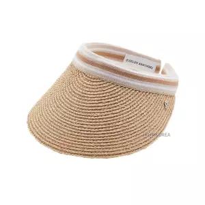 [헬렌 카민스키] SS25 여성 비앙카 바이저햇 HAT50265 NATURAL NOUGAT STRIPE 116002