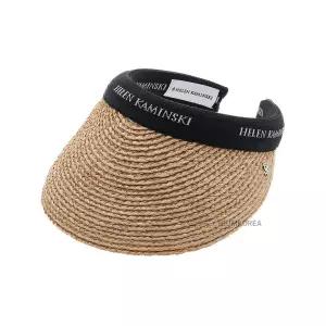 [헬렌 카민스키] SS25 여성 비앙카 썬바이저 HAT50265 NATURAL BLACK LOGO 116001