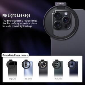 NEEWER LA006 67mm 필터 어댑터 마운트 휴대폰 링 iPhone 15 14 13 Pro Max Samsung S23 S22 Ultra