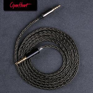 OPENHEART 8 코어 헤드폰 케이블 필립스호환 Shp 호환9500 Fidelio X2HR Audeze MM100 Hifiman HE-R9 HE-R1