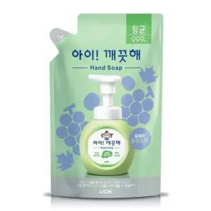 아이깨끗해 청포도 200ml 리필 1개/핸드/워시/젤비누/버블/손세정제/거품/리필/물비누/손세정/비누액