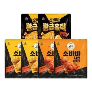 [CJ제일제당][CJ]고메 소바바 순살치킨 240g x6개 (소이허니 2개 + 양념 2개 + 황홀순살 2개)..[35800694]