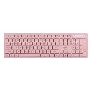 지클릭커 OFFICE PRO WK10 저소음 무선 블루투스 슬림 키보드 핑크