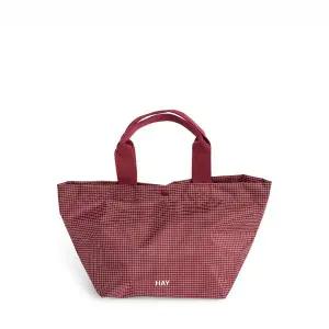 [HAY](대구신세계)헤이 HAY Grid Everyday Mini Bag Burgundy 그리드 에브리데이 미니백