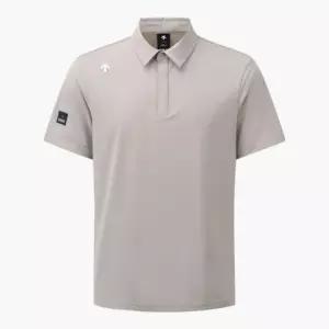 데상트골프반팔티 KQF DQ21MFTS45-BEGG 아크먼트(ACMT) 남성 자가드 카라 반팔 티