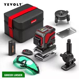 레이저레벨기 전자식 YEVOLT 1216라인 3D4D 레이저 레벨 고속 셀프 레벨링3초 IP54 방진 방말 저조도 조건