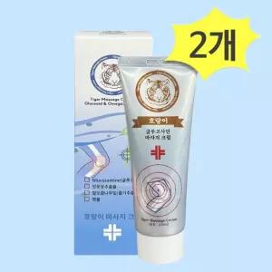 글루코사민 오메가  마사지크림 100ml x 2개 통증완화 소염진통 근육통 완화 크림