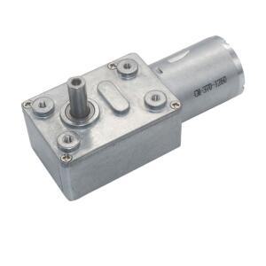 도매 JGY-370 높은 토크 2-210rpm 저속 6v 24v 12v dc 모터 전기 웜 기어 모터(사각형 기어박스 포함)