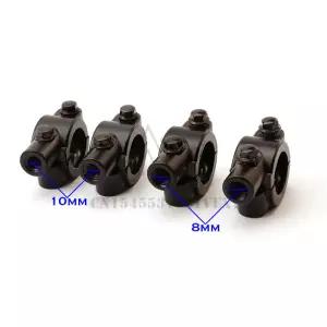 2 개 8mm/10mm 장착 브래킷 클립 백미러 오토바이 자전거 미러 어댑터