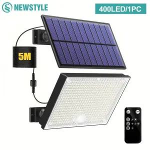 현관센서등 센스등 400LED 태양광 조명 야외 모션 센서 등 3가지 모드 정원등 방수 마당등